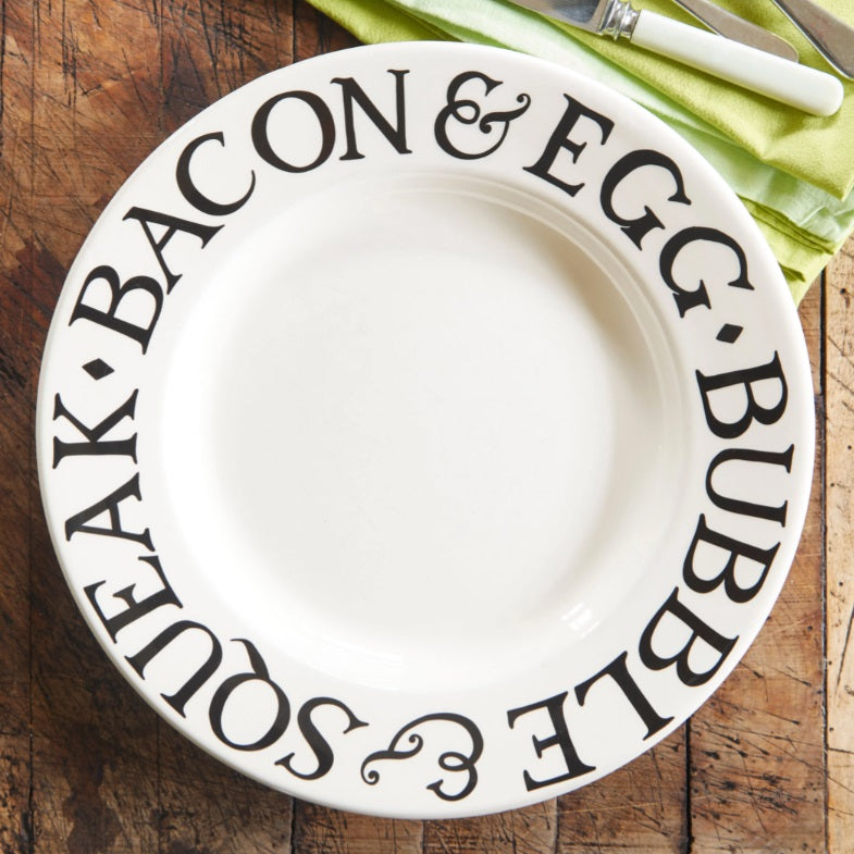 Emma Bridgewater Bubble & Squeak/Bacon & Eggs 10 1/2 Inch Plate