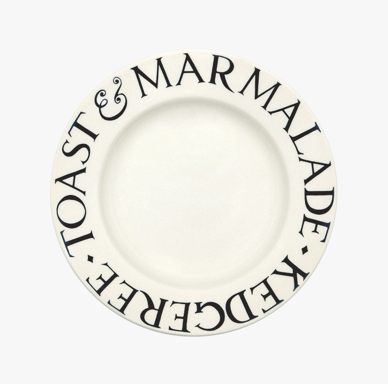 Emma Bridgewater Black Toast & Marmalade 8 1/2 Inch Plate