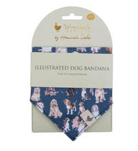 Load image into Gallery viewer, Wrendale Illustrated Dog Bandana - XS/S