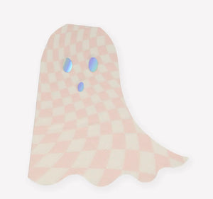 Meri Meri Pink Checker Ghost Napkins