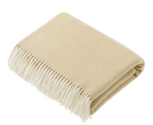 Bronte Moon Lambswool Throw - Natural