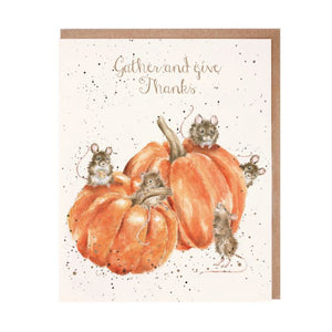 Wrendale Thanksgiving Greeting Card "A Mice Thanksgiving"