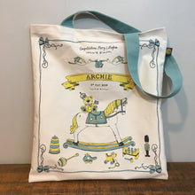 Load image into Gallery viewer, Royal Baby Archie Canvas Tote Bag - Victoria Eggs